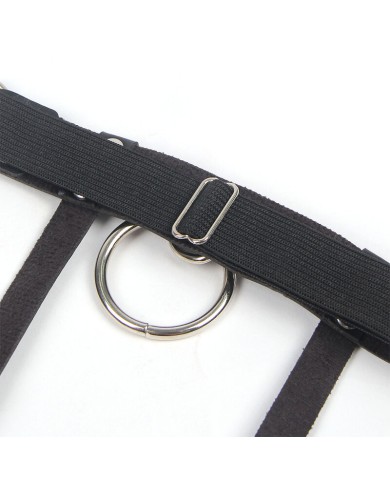 SUBBLIME - 953744 JARRETELLE PUNK EN CUIR AJUSTABLE NOIR TAILLE UNIQUE