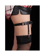 SUBBLIME - 953744 JARRETELLE PUNK EN CUIR AJUSTABLE NOIR TAILLE UNIQUE