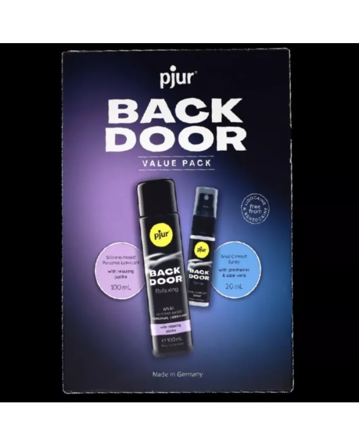 PJUR - BACK DOOR ENSEMBLE DE LUBRIFIANT ANAL ET SPRAY