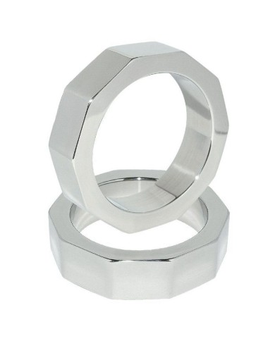 METAL HARD - ANNEAU DE PÉNIS ET DÉCROU DE TESTICULE 55 MM