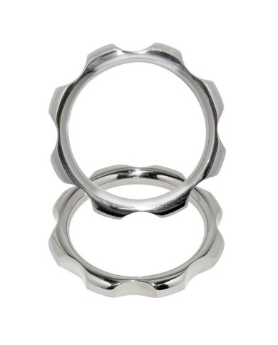 METAL HARD - ANNEAU DE TORQUE EN POUR PÉNIS ET TESTICULES 50MM