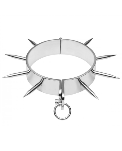 METAL HARD - COLLIER DESCLAVE BDSM AVEC POINTES