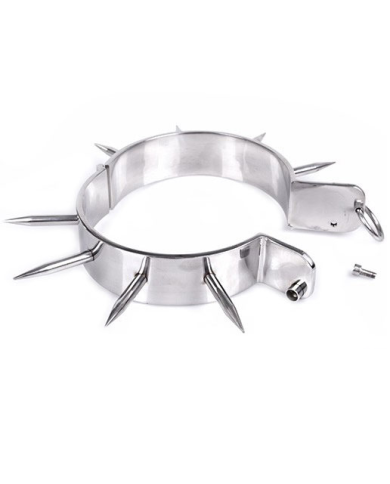 METAL HARD - COLLIER DESCLAVE BDSM AVEC POINTES