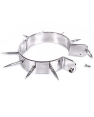 METAL HARD - COLLIER DESCLAVE BDSM AVEC POINTES