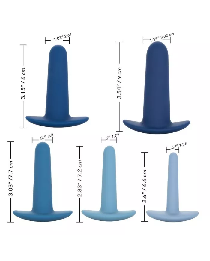 CALEXOTICS - ENSEMBLE DENTRAÎNEMENT ANAL PORTABLE 5 PIÈCES CALEXOTICS - ENSEMBLE DENTRAÎNEMENT ANAL PORTABLE 5 PIÈCES