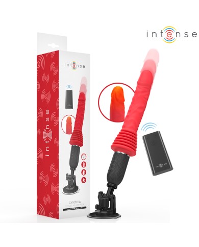INTENSE - VIBRATEUR À POUSSÉE TÉLÉCOMMANDÉ CYNTHIA AVEC CHAUFFAGE