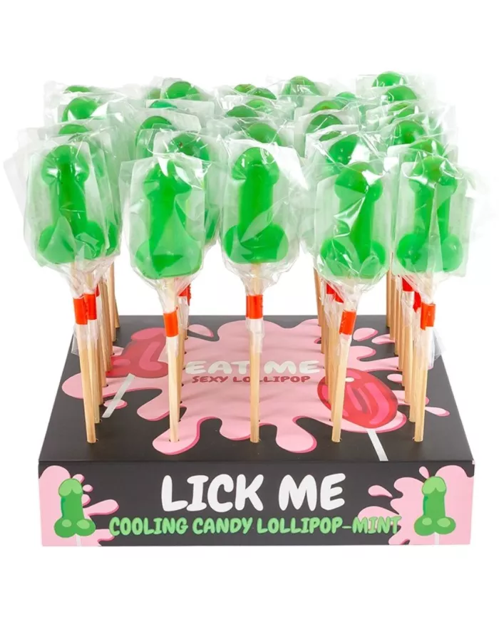SECRETPLAY - PRÉSENTOIR DE SUCETTES PÉNIS À LA MENTHE AVEC EFFET FROID (40 UNITÉS) SECRETPLAY - PRÉSENTOIR DE SUCETTES PÉNIS À LA MENTHE AVEC EFFET FROID (40 UNITÉS)