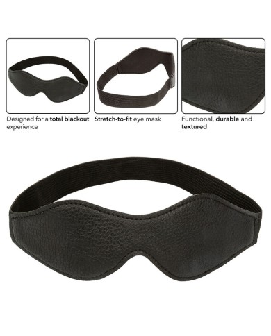 CALEXOTICS - NOCTURNAL MASQUE POUR LES YEUX EN CUIR PVC NOIR