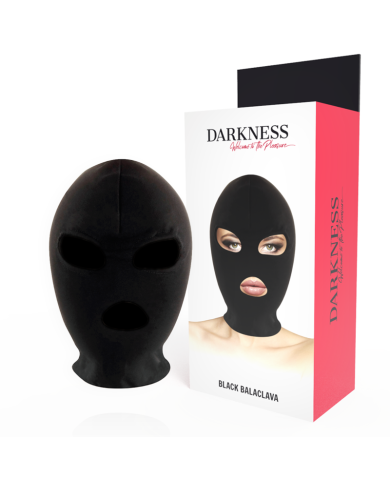DARKNESS - MASQUE DE SOUMISSION BDSM BOUCHE ET YEUX NOIR