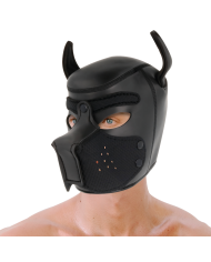 DARKNESS - MASQUE POUR CHIEN EN NÉOPRÈNE AVEC MUSEAU AMOVIBLE M
