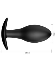 PRETTY LOVE - PLUG ANAL ANCRE EN SILICONE 8.5 CM NOIR