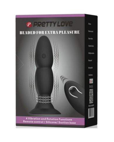 PRETTY LOVE - VIBRATEUR PLUG ET ROTATION PAR TÉLÉCOMMANDE