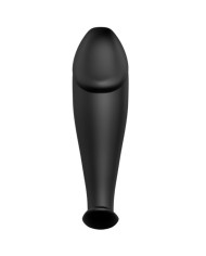 PRETTY LOVE - PLUG ANAL EN SILICONE FORME PÉNIS ET 12 MODES DE VIBRATION NOIR