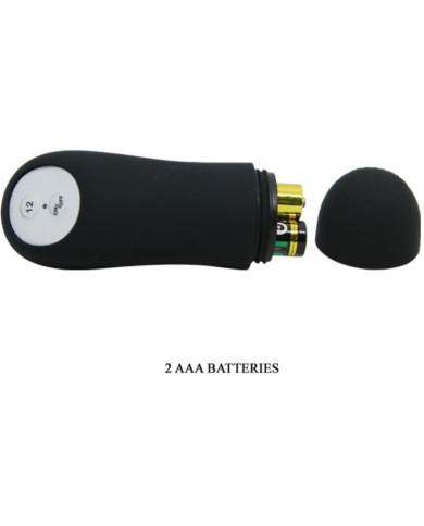 PRETTY LOVE - PLUG ANAL EN SILICONE FORME PÉNIS ET 12 MODES DE VIBRATION NOIR