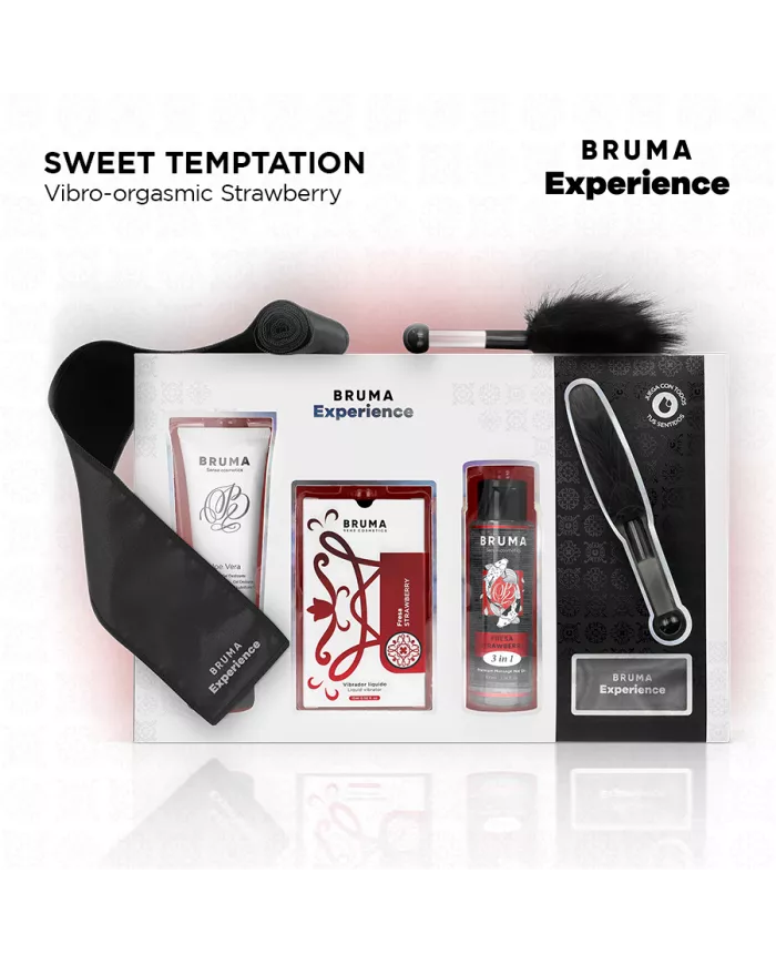 BRUMA XPERIENCE - KIT TENTATION VIBRO-ORGASMIQUE À LA FRAISE DOUCE