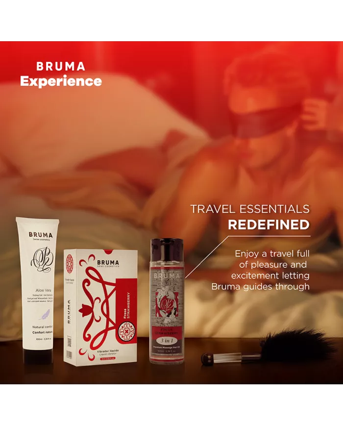 BRUMA XPERIENCE - KIT TENTATION VIBRO-ORGASMIQUE À LA FRAISE DOUCE