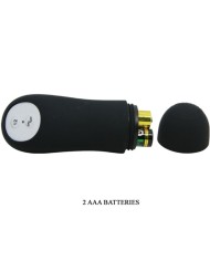 PRETTY LOVE - PLUG ANAL SILICONE EXTRA STIMULATION ET 12 MODES DE VIBRATION NOIR