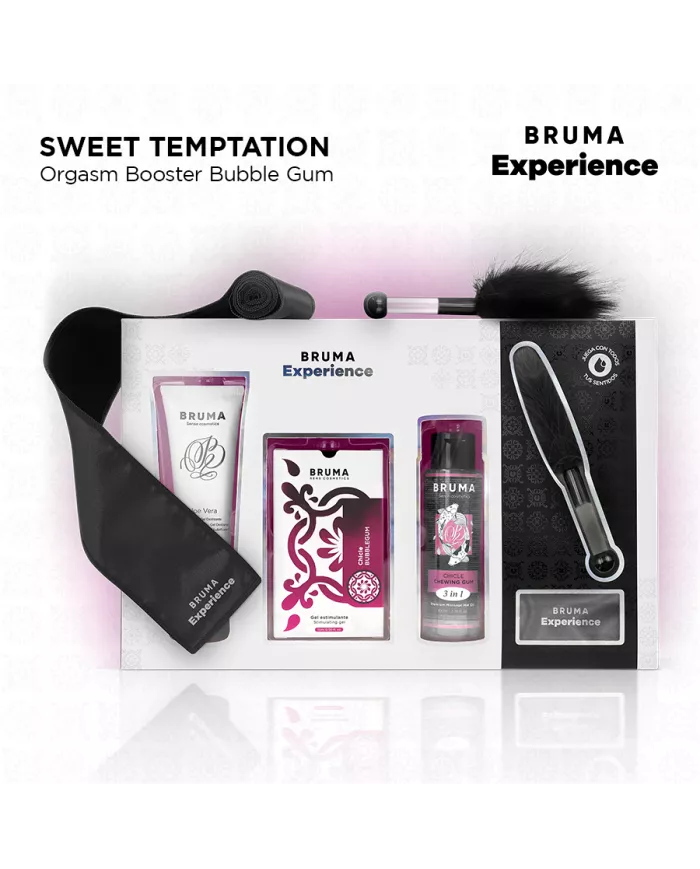 BRUMA XPERIENCE - KIT TENTATION DE GOMME SUCRÉ AVEC AMPLIFICATEUR D'ORGASME BRUMA XPERIENCE - KIT TENTATION DE GOMME SUCRÉ AVEC AMPLIFICATEUR D'ORGASME