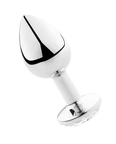 SECRETPLAY - PLUG ANAL TRANSPARENT ALUMINIUM 7CM