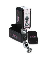 SECRETPLAY - PLUG ANAL TRANSPARENT ALUMINIUM 8 CM