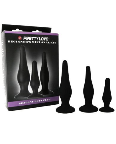 PRETTY LOVE - KIT DINITIATION EN SILICONE POUR PLUGS ANAL