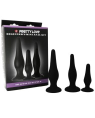 PRETTY LOVE - KIT DINITIATION EN SILICONE POUR PLUGS ANAL
