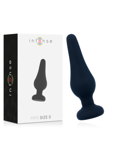 INTENSE - PLUG ANAL PIPO S SILICONE NOIR 9,8 CM