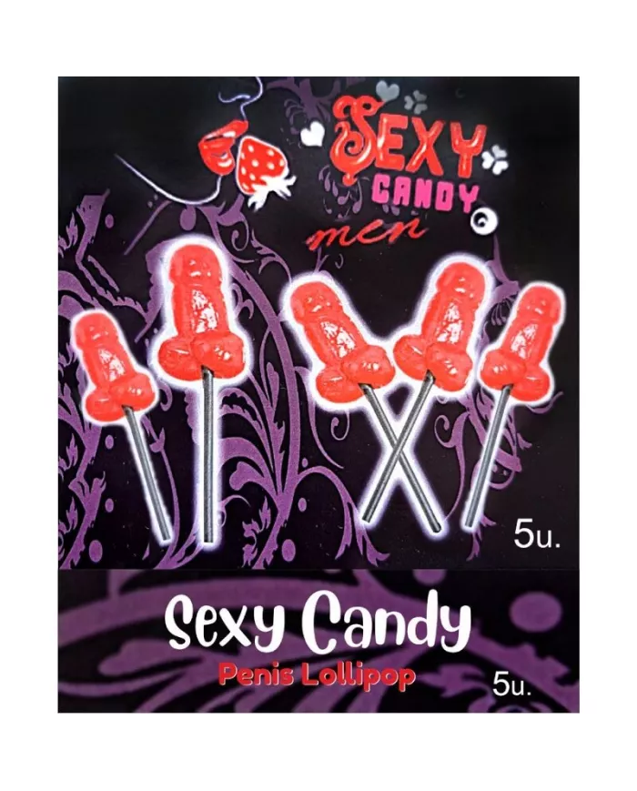 DIABLO PICANTE - BOÎTE DE 5 SUCETTES EN FORME DE PÉNIS AUX CERISES DIABLO PICANTE - BOÎTE DE 5 SUCETTES EN FORME DE PÉNIS AUX CERISES