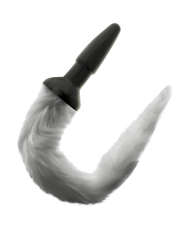 DARKNESS - PLUG ANAL EN SILICONE AVEC QUEUE GRISE