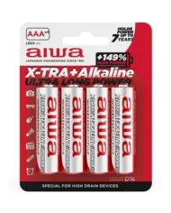 AIWA - PILE ALCALINE X-TRA AAA LR03 BLISTER*4 AIWA - PILE ALCALINE X-TRA AAA LR03 BLISTER*4
