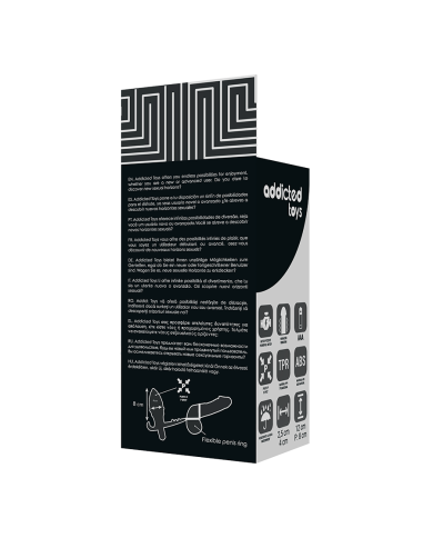 ADDICTED TOYS - PLUG ANAL AVEC DOUBLE ANNEAU NOIR
