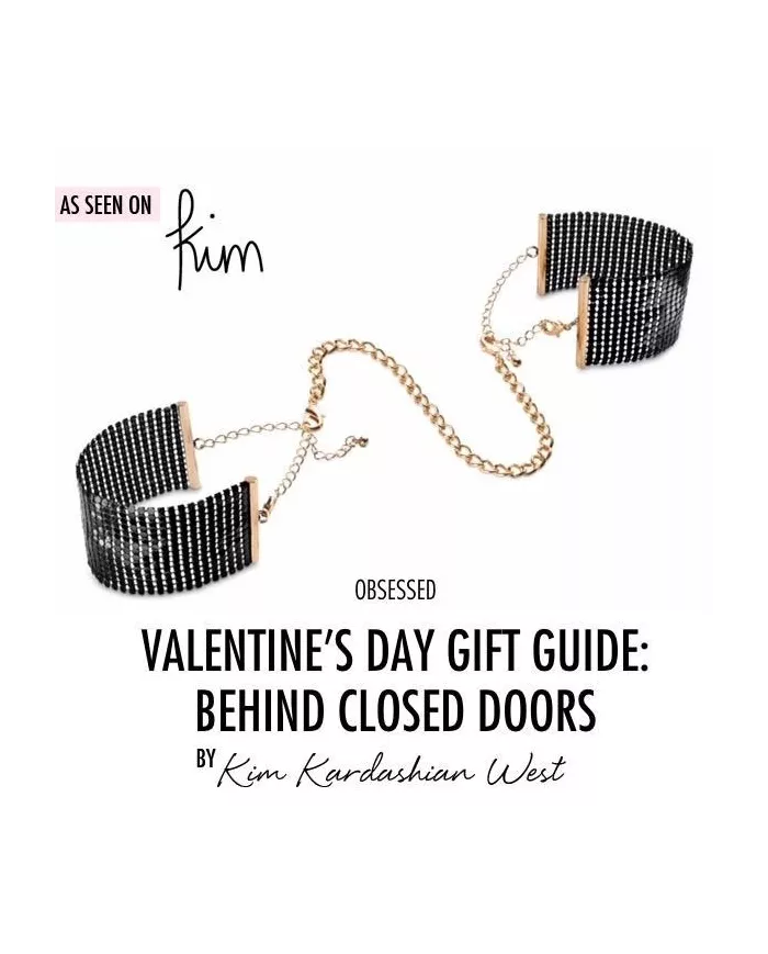 BIJOUX - DÉSIR MÉTALLIQUE MENOTTES EN MAILLE MÉTAL NOIR BIJOUX - DÉSIR MÉTALLIQUE MENOTTES EN MAILLE MÉTAL NOIR