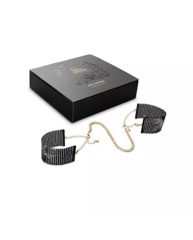 BIJOUX - DÉSIR MÉTALLIQUE MENOTTES EN MAILLE MÉTAL NOIR