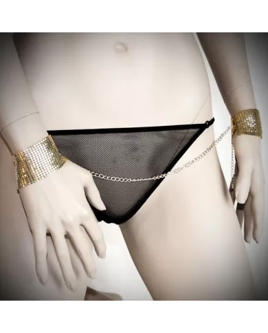 BIJOUX - DÉSIR MÉTALLIQUE MENOTTES MAILLE MÉTAL DORÉ