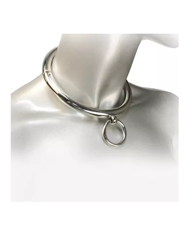 METAL HARD - COLLIER BDSM AVEC ANNEAU 10CM