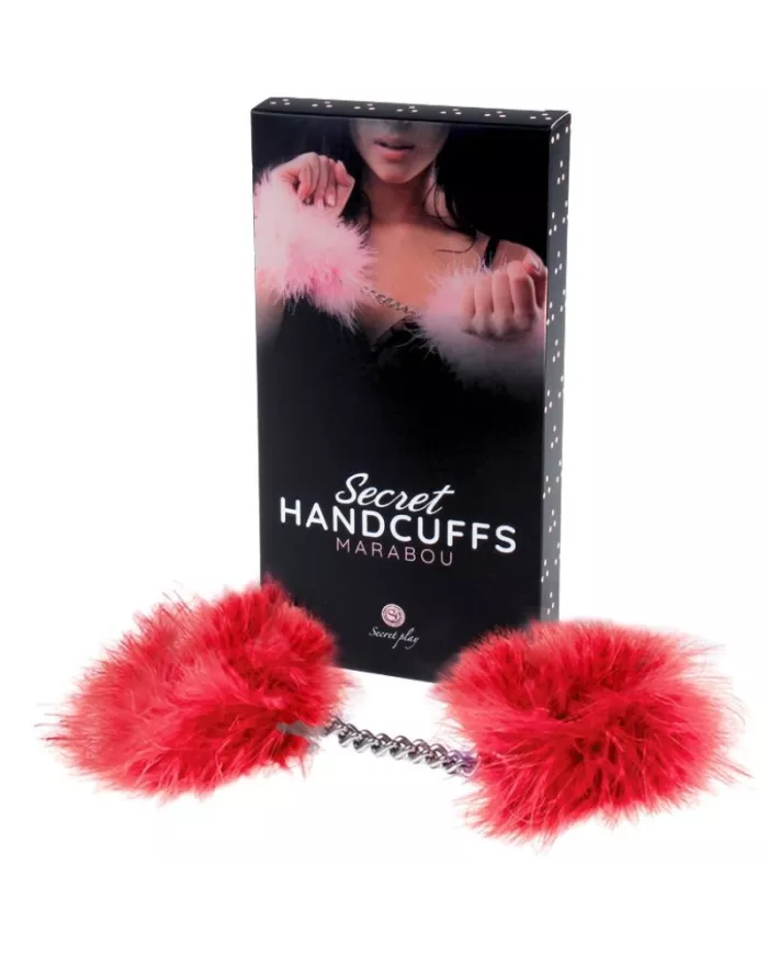 SECRETPLAY - MENOTTES MARABOU ROUGE SECRETPLAY - MENOTTES MARABOU ROUGE