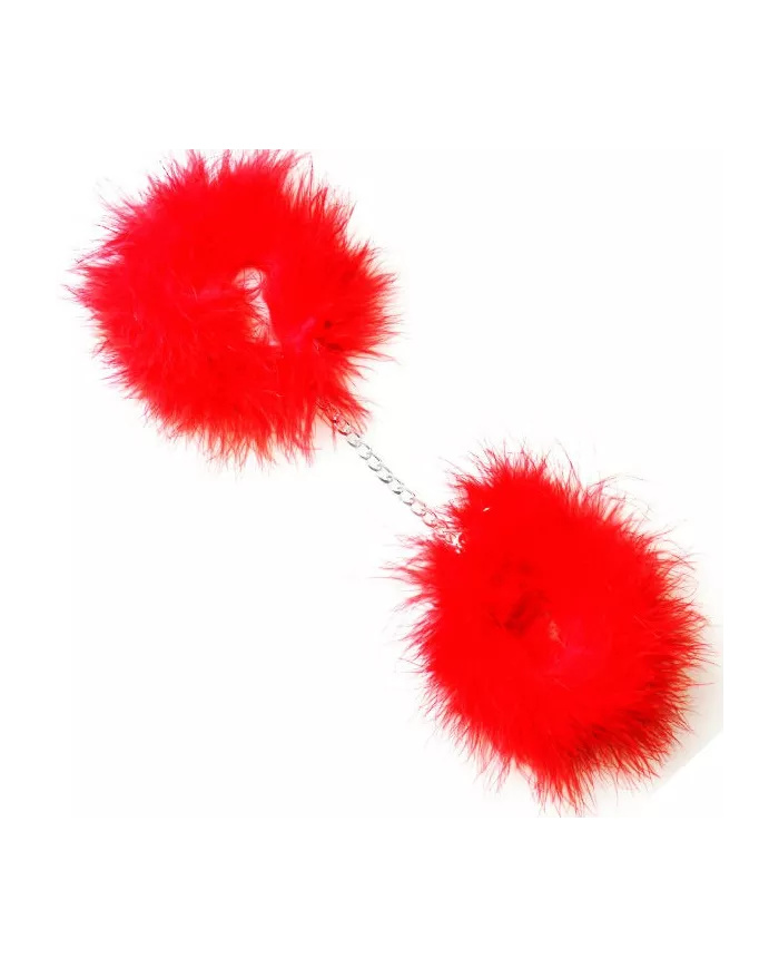 SECRETPLAY - MENOTTES MARABOU ROUGE SECRETPLAY - MENOTTES MARABOU ROUGE