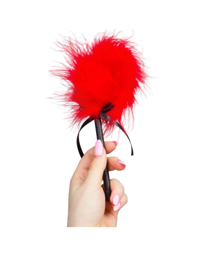 SECRETPLAY - DUSTER DE MARABOU ROUGE SECRETPLAY - DUSTER DE MARABOU ROUGE