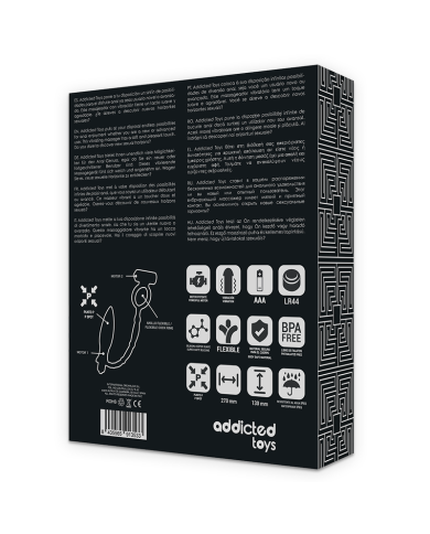 ADDICTED TOYS - PLUG ANAL AVEC ANNEAU VIBRANT