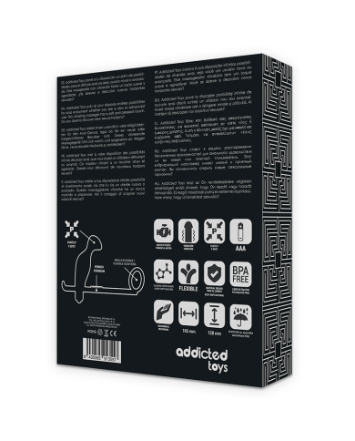ADDICTED TOYS - PLUG ANAL AVEC ANNEAU EN SILICONE NOIR 12 CM