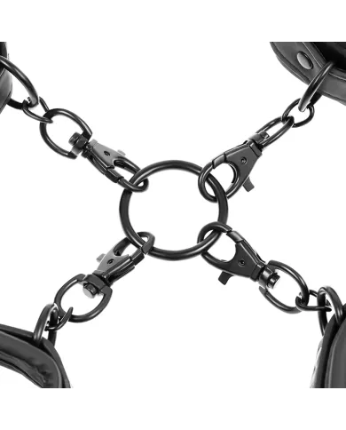 FETISH SUBMISSIVE - ENSEMBLE DE MENOTTES POUR MAINS ET CHEVILLES AVEC DOUBLURE EN NOPRÈNE FETISH SUBMISSIVE - ENSEMBLE DE MENOTTES POUR MAINS ET CHEVILLES AVEC DOUBLURE EN NOPRÈNE