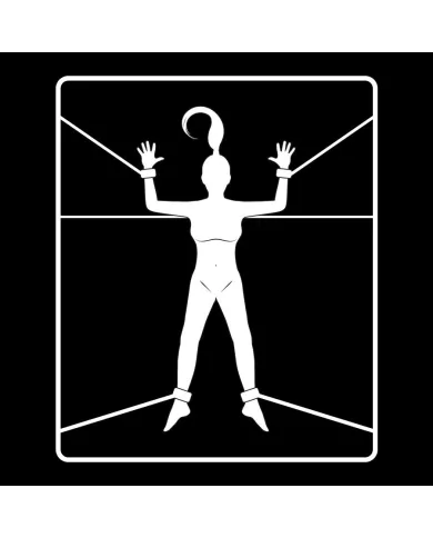 FETISH SUBMISSIVE - ENSEMBLE DE MENOTTES ET LIENS AVEC DOUBLURE EN NOPRÈNE FETISH SUBMISSIVE - ENSEMBLE DE MENOTTES ET LIENS AVEC DOUBLURE EN NOPRÈNE