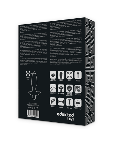 ADDICTED TOYS - MASSAGER PLUG ANAL AVEC VIBRATION NOIR