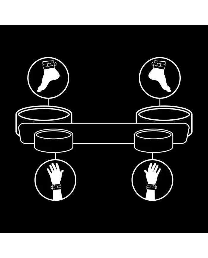 FETISH SUBMISSIVE - BARRE DÉPANDAGE DE BONDAGE AVEC DOUBLURE EN NOPRÈNE FETISH SUBMISSIVE - BARRE DÉPANDAGE DE BONDAGE AVEC DOUBLURE EN NOPRÈNE