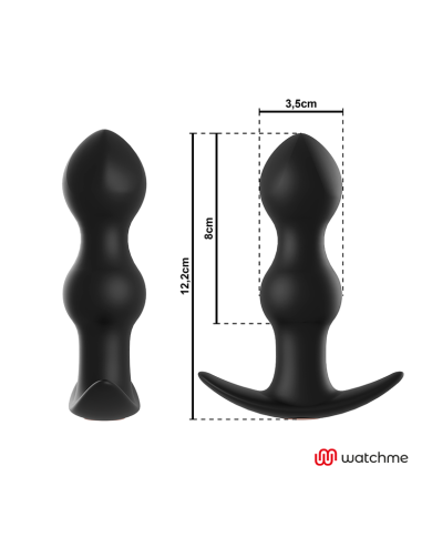 ANBIGUO - WATCHME TÉLÉCOMMANDE PLUG VIBRATEUR ANAL TIBERIO