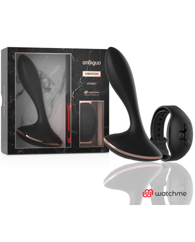ANBIGUO - WATCHME VIBRATEUR TÉLÉCOMMANDE PLUG ANAL VERNET