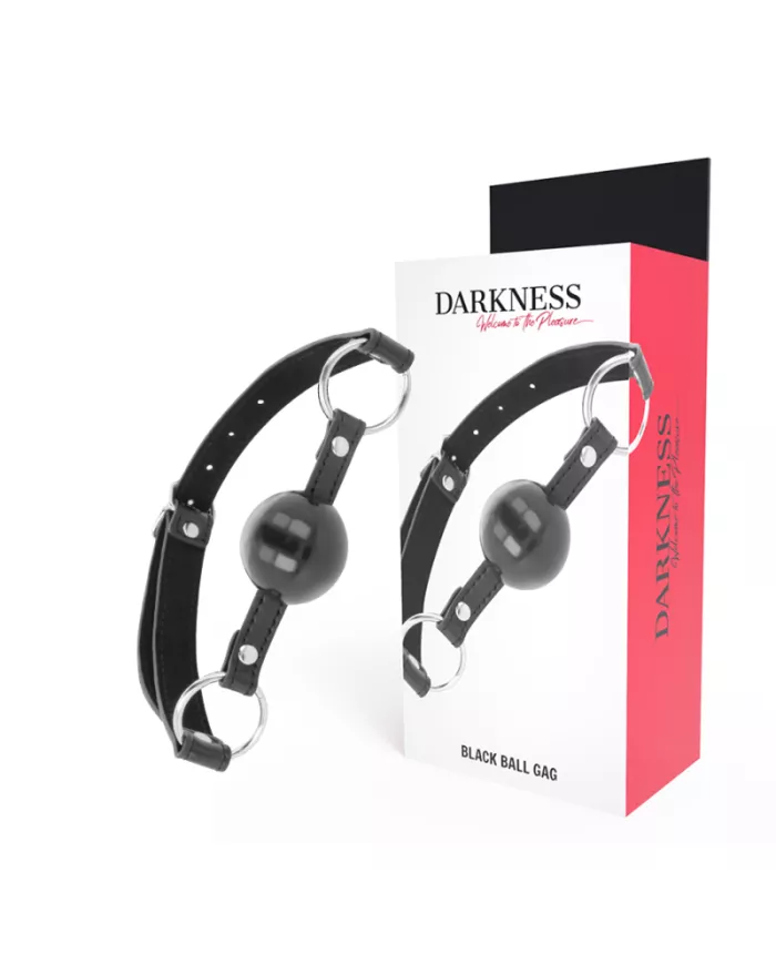 DARKNESS - BÂILLON BOULE NOIRE DARKNESS - BÂILLON BOULE NOIRE