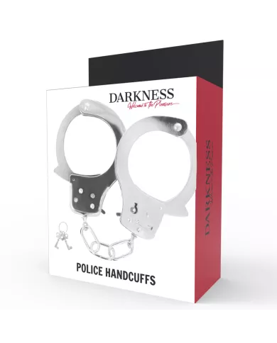 DARKNESS - MENOTTES EN MÉTAL AVEC CLÉS DARKNESS - MENOTTES EN MÉTAL AVEC CLÉS