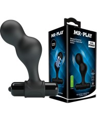 MR PLAY - PLUG ANAL VIBRATEUR EN SILICONE NOIR