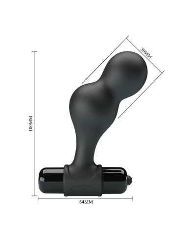 MR PLAY - PLUG ANAL VIBRATEUR EN SILICONE NOIR